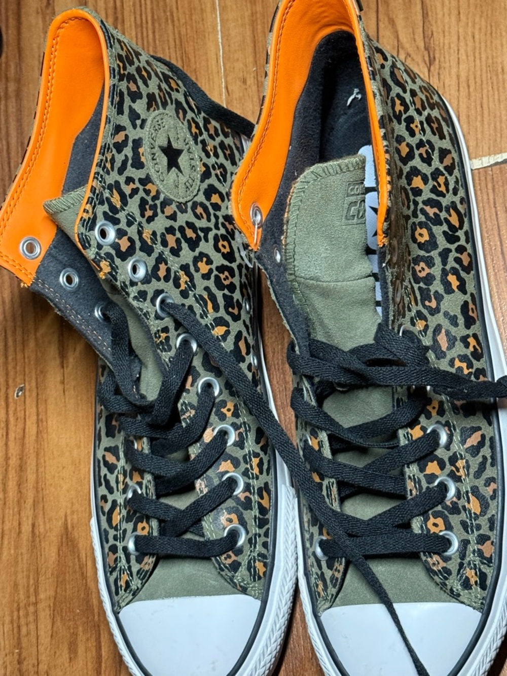 Converse Zoom Cons Pro CTAS Hi Top sneaker Leopard Olive